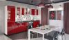 Красная кухня: идеи дизайна, фото в интерьере в Липецке